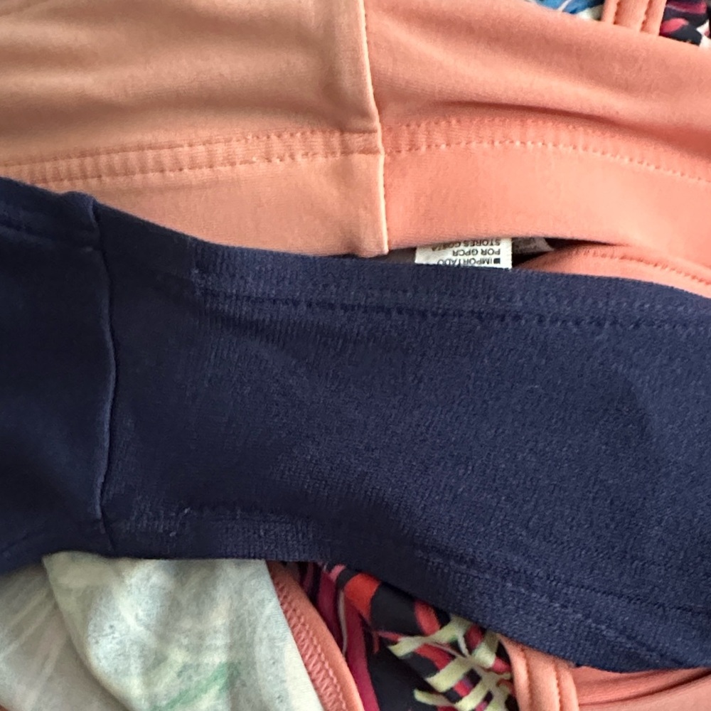 Athleta Girl Swim Cannonball 2.0 Shorts Coral Multi Pattern Blue Pink XL 14 - Picture 4 of 4